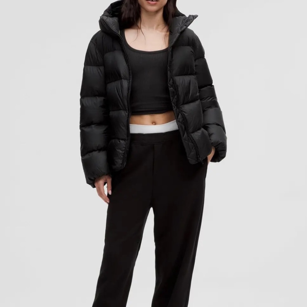 NWT Lululemon Featherweight 900Down-Fill Puffer Jacket Black BNWT $448 Size S